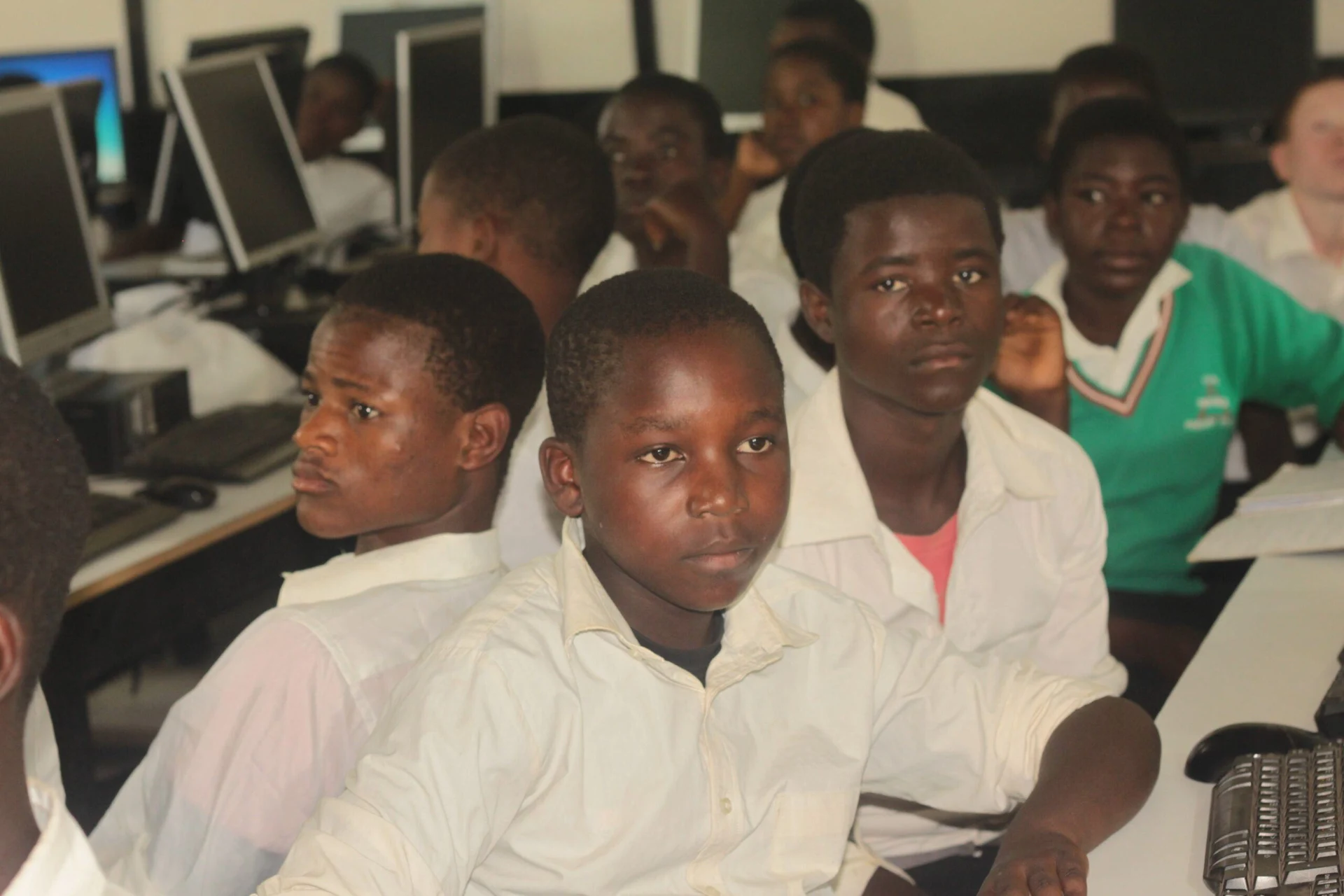 Secondary school students in a classroom